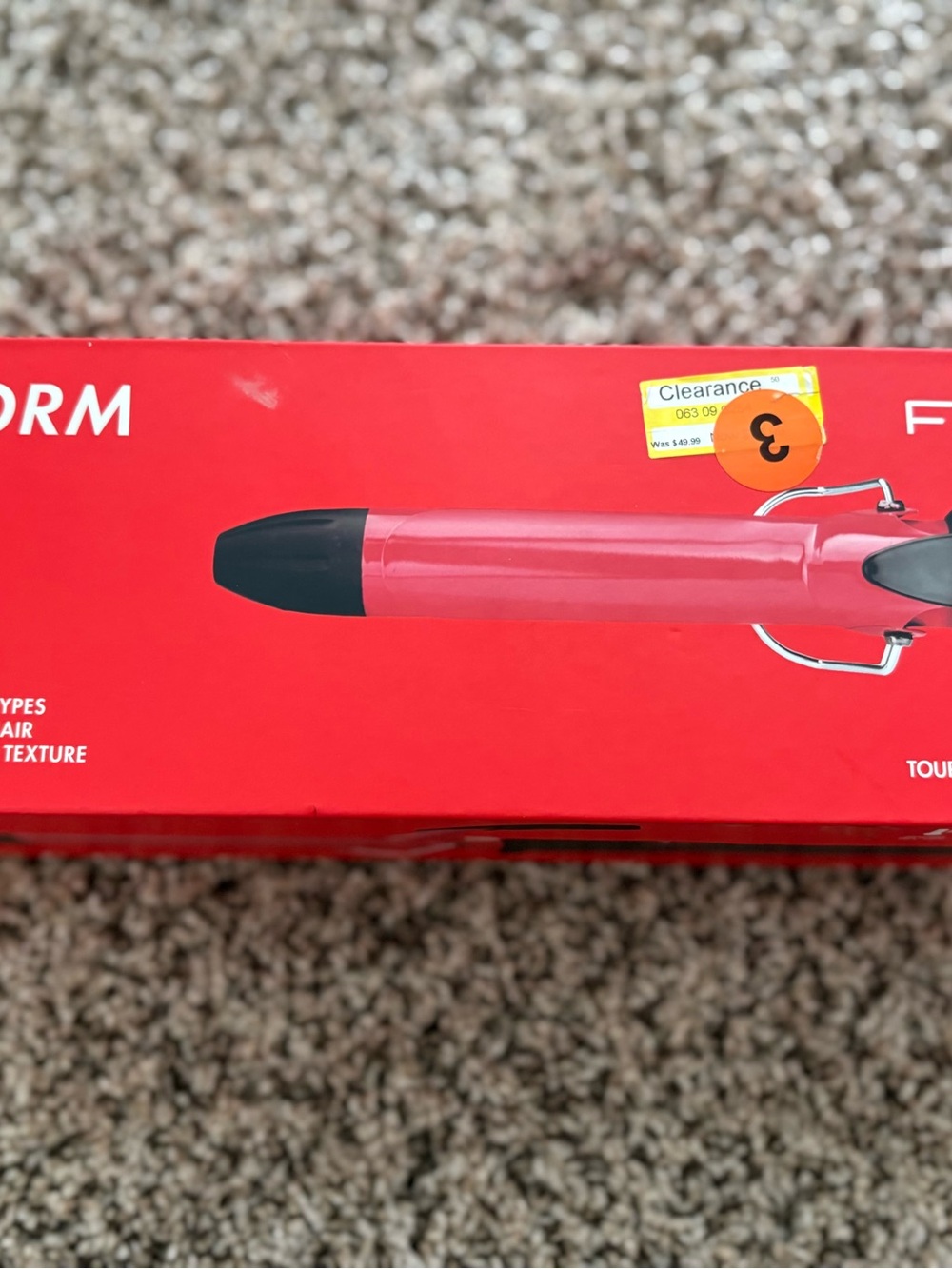FHI HEAT - Red Curling Iron Hair Tool - 1 inch